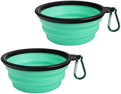 Portable Collapsible Silicone Dog Bowl - Expandable Travel Cup for Pet Food & Water