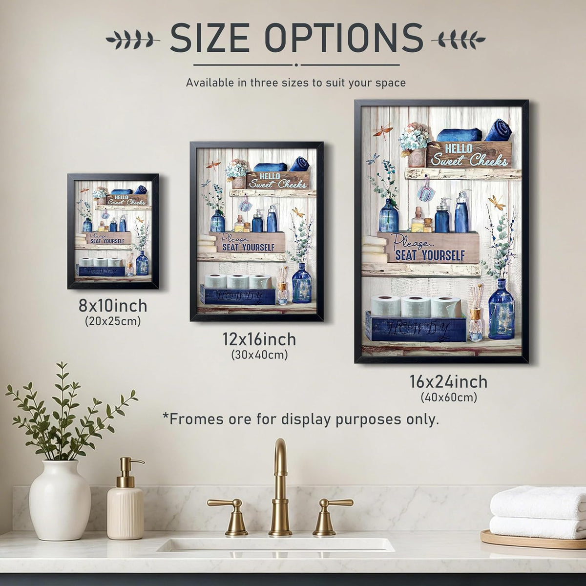 "Please Seat Yourself" Framed Wall Art, 8x10