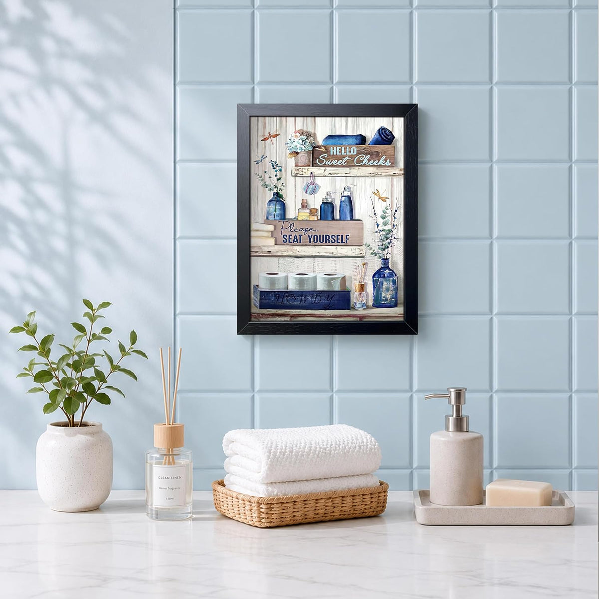"Please Seat Yourself" Framed Wall Art, 8x10