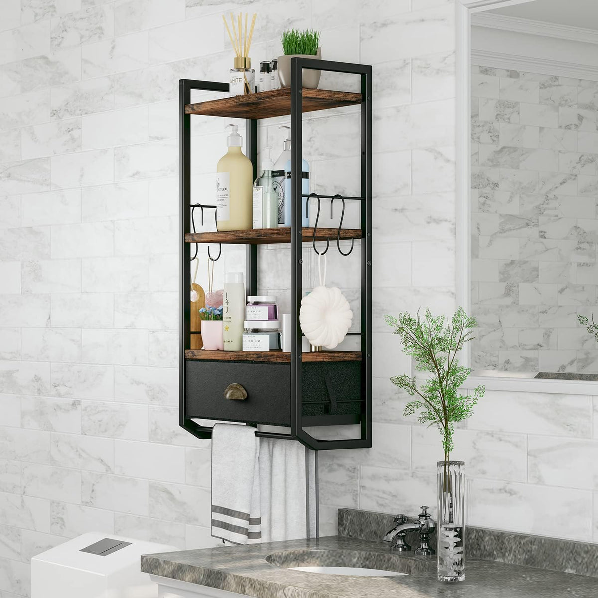 3-Tier Wall Mounted Bathroom Shelf