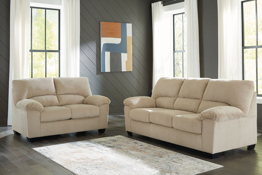 SimpleJoy Corduroy Sofa & Loveseat Set