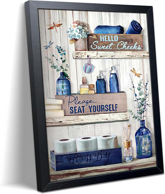 "Please Seat Yourself" Framed Wall Art, 8x10