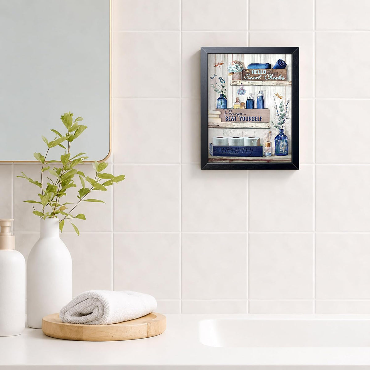 "Please Seat Yourself" Framed Wall Art, 8x10