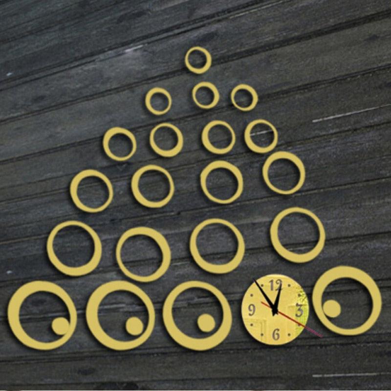 3D Acrylic Mirror Bubble Wall Clock