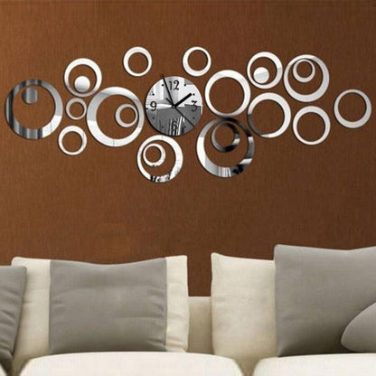 3D Acrylic Mirror Bubble Wall Clock