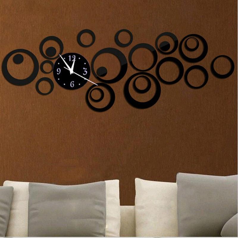 3D Acrylic Mirror Bubble Wall Clock